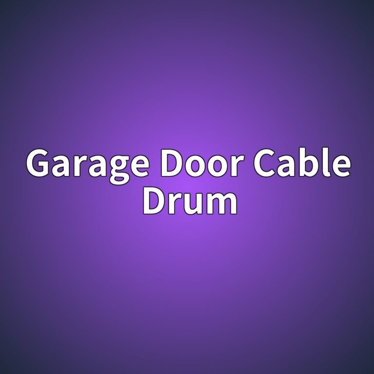 Garage Door Cable Drum의 규격을 결정하는 핵심 변수와 계산 방식 6 garage door cable drum 1787035269